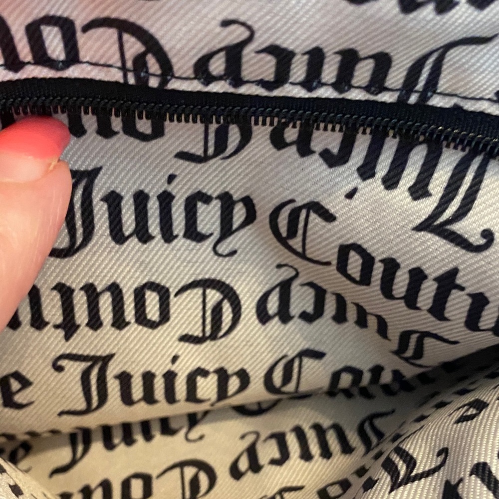 Juicy Couture Monogram Black and Grey Shoulder Bag - Picture 10 of 11